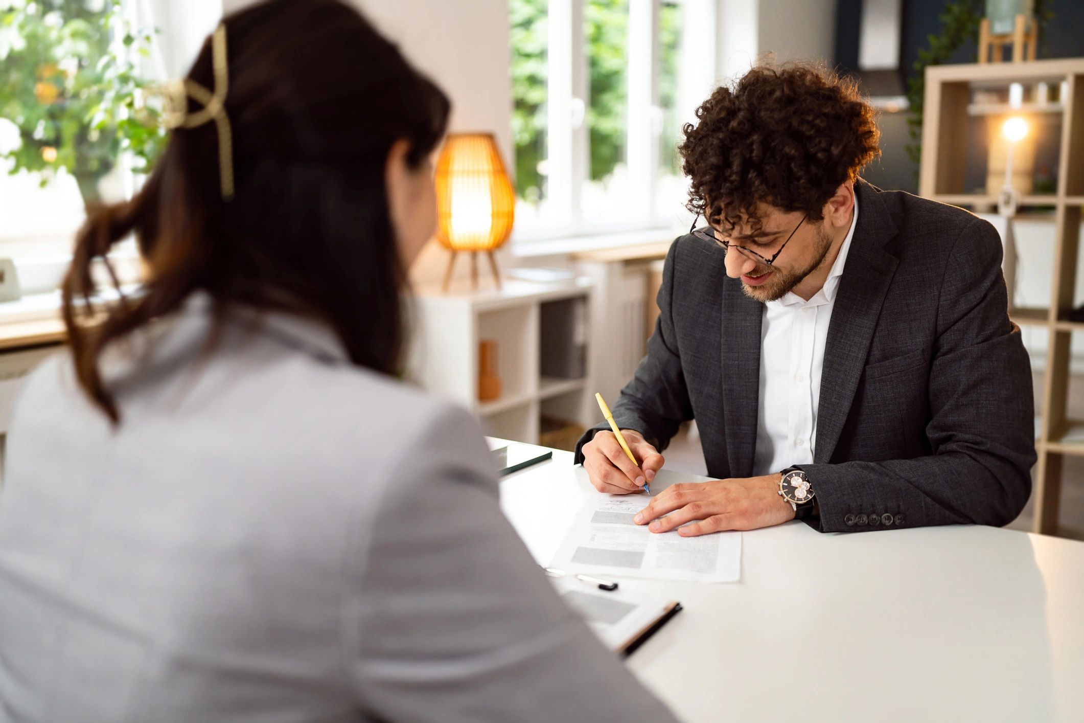 real estate contract signing